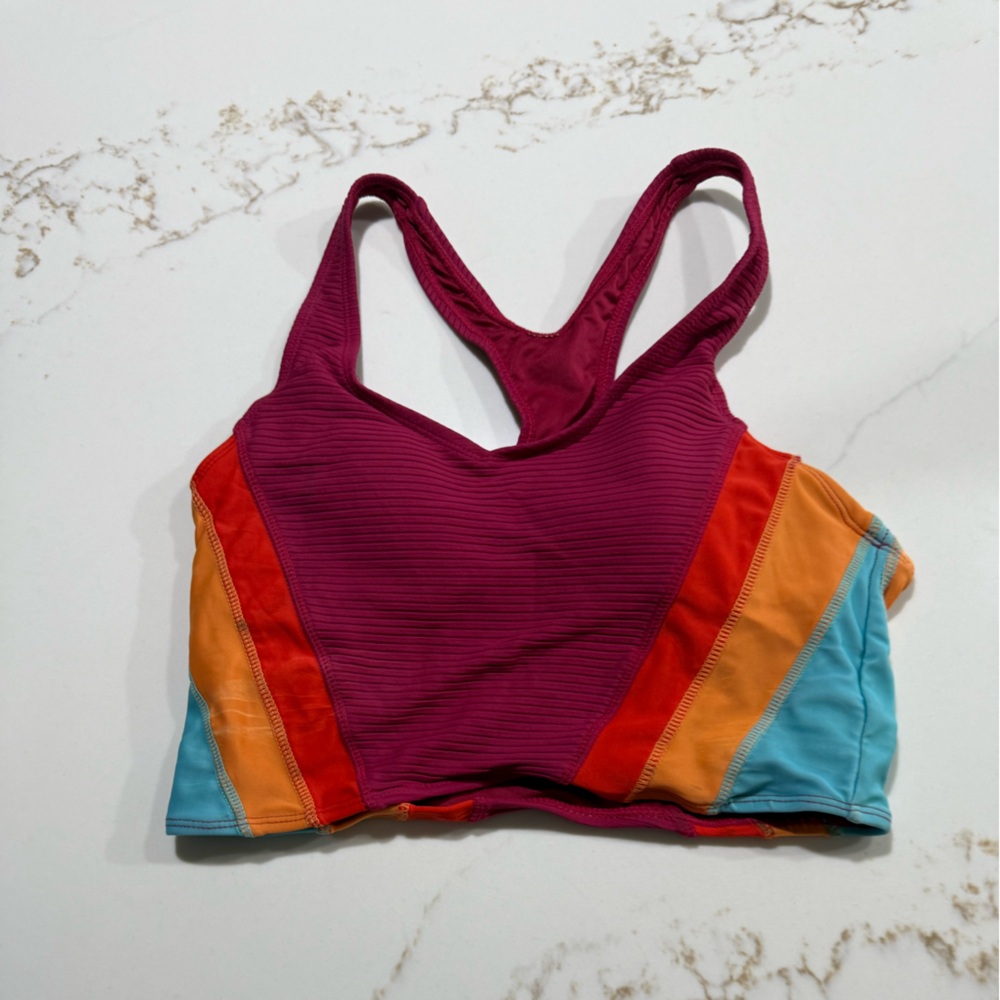 Nani Vibrant Multi-Color swim top NWOT